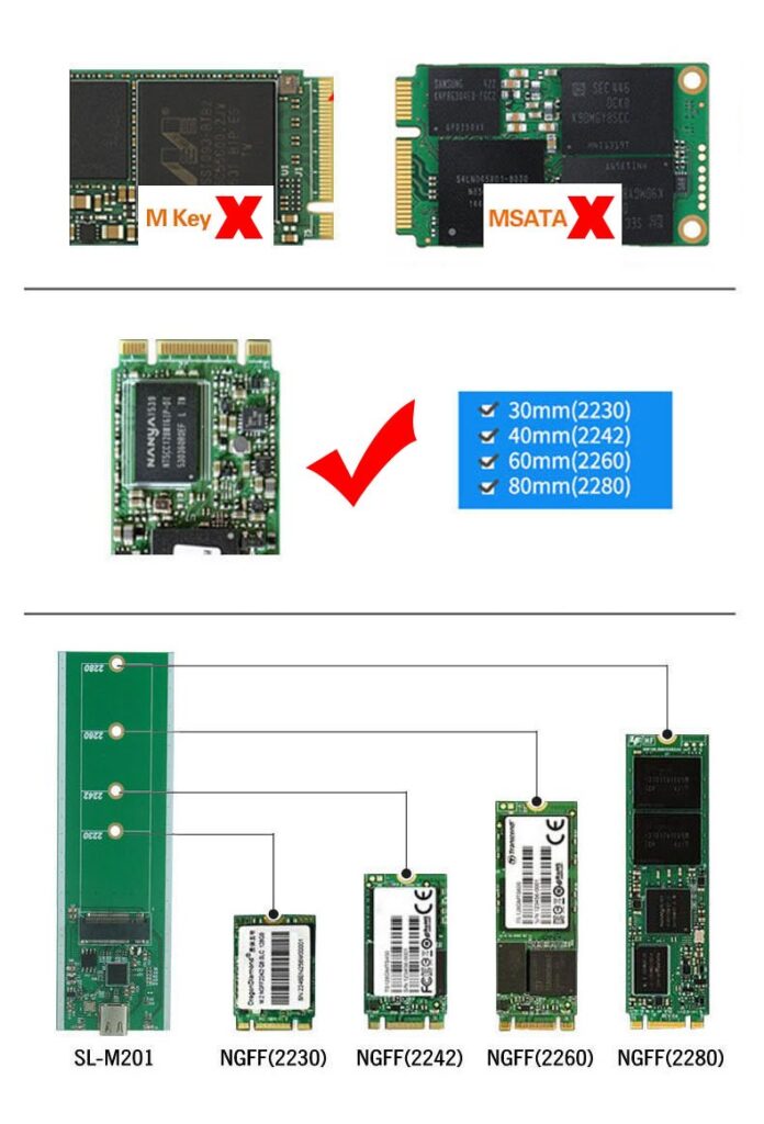 NVMe PCIe SSD enclosure installation