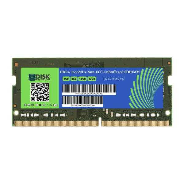 DDR4 2666MHz Non-ECC Unbuffered SODIMM