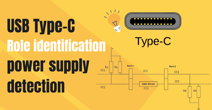 USB type-c Role identification and power supply detection