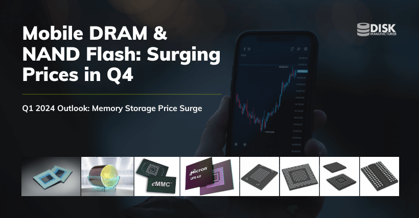 Mobile DRAM & NAND Flash Surging Prices in Q4