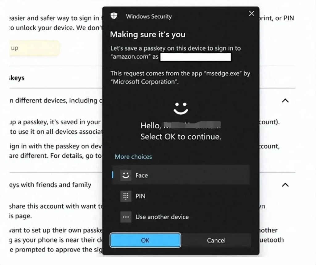 Passkey Access Key
