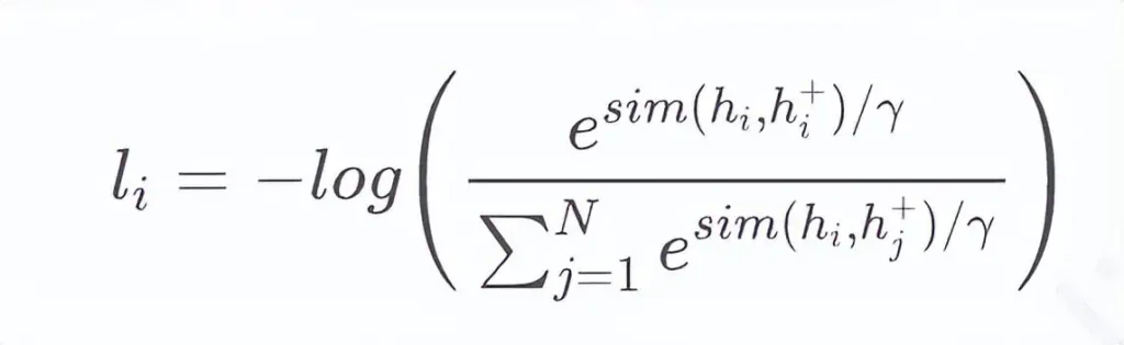 in-batch negative cross-entropy loss function
