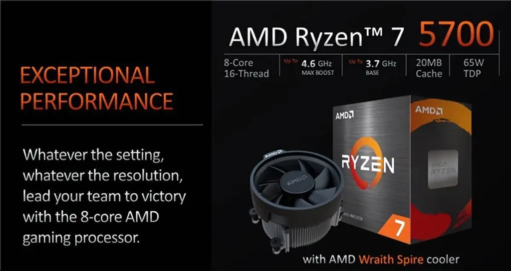 AMD Ryzen 7 5700 exceptional Performance