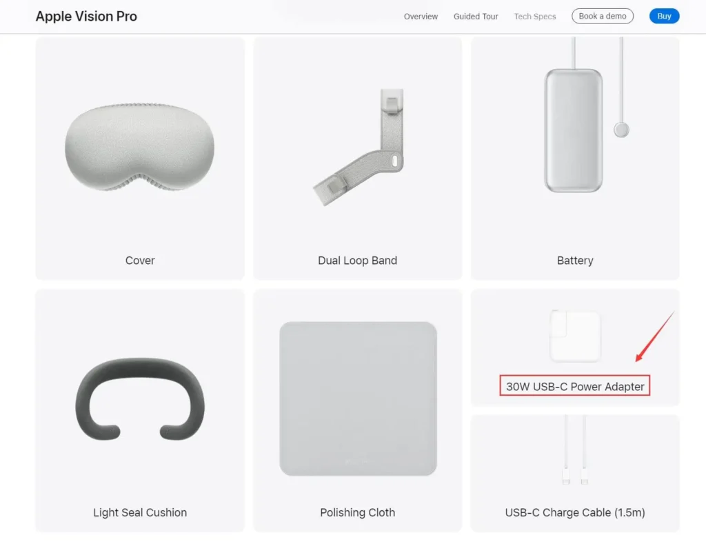 Apple Vision Pro from Apple official website