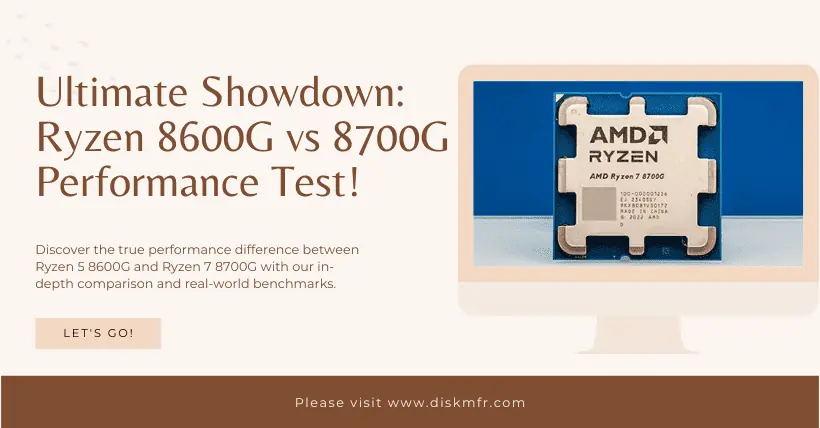 Ultimate Showdown Ryzen 8600G vs 8700G Performance Test!