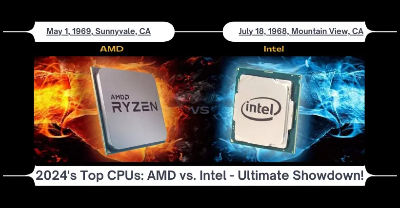 2024's Top CPUs: AMD vs. Intel - Ultimate Showdown!