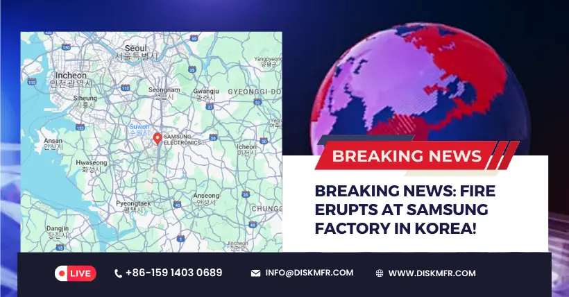 Breaking News Fire Erupts at Samsung Factory in Korea!