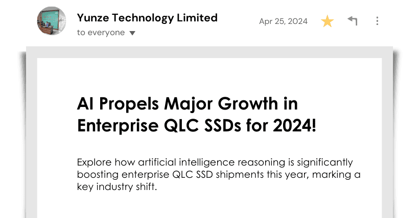 AI Propels Major Growth in Enterprise QLC SSDs for 2024!