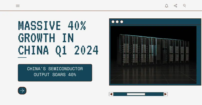 Revealed China Semiconductor Boom, 40% Rise in 2024 Q1!