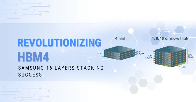 Revolutionizing HBM4 Samsung 16 Layers Stacking Success!