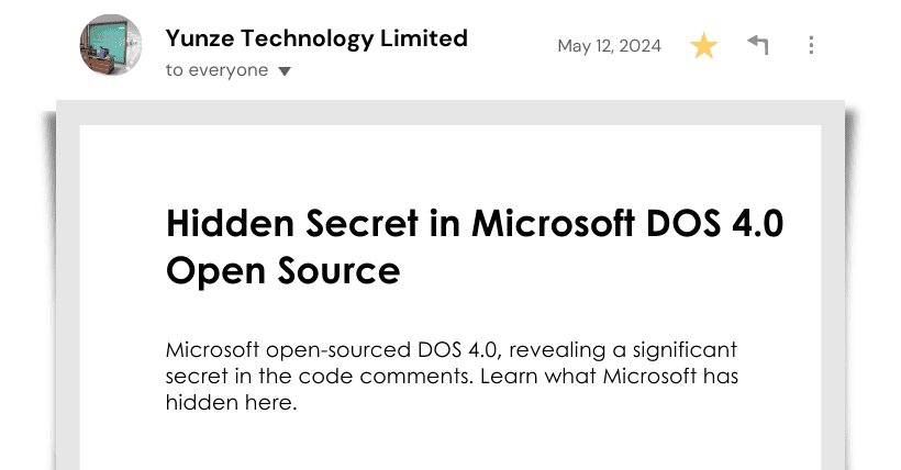 Hidden Secret in Microsoft DOS 4.0 Open Source