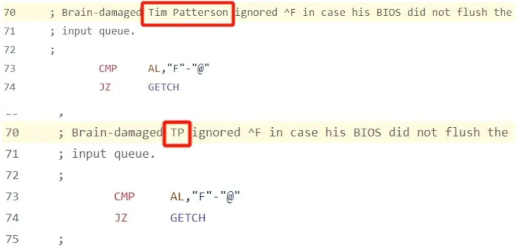 Someone named mzbik eagerly modified a comment in the code