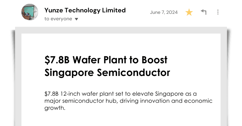 $7.8B Wafer Plant to Boost Singapore Semiconductor