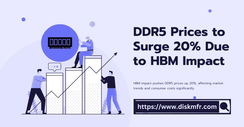 DDR5 Prices to Surge 20% Due to HBM Impact