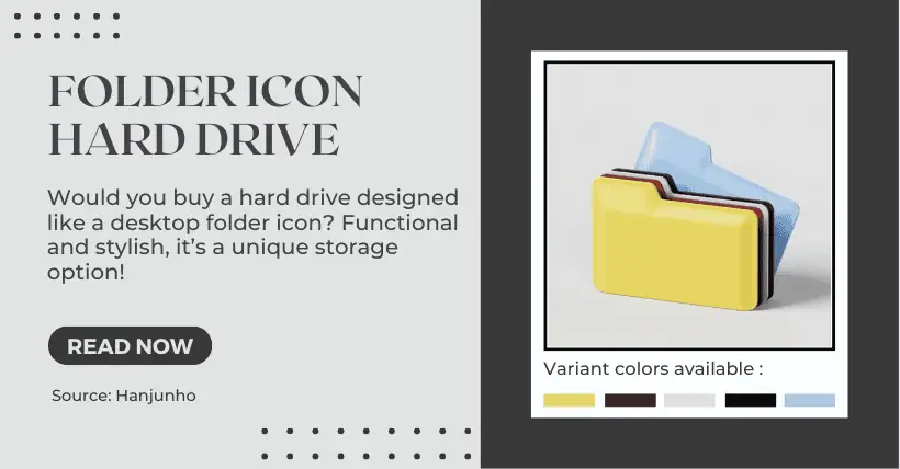 Folder Icon Hard Drive: Functional Storage with Style!