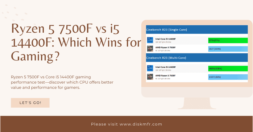 Ryzen 5 7500F vs i5 14400F: Which Wins for Gaming?