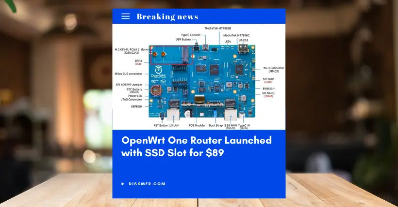 OpenWrt One Router Launched with SSD Slot for $89