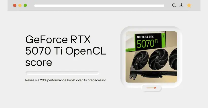 RTX 5070 Ti OpenCL Performance Surges 20% Over Last Gen