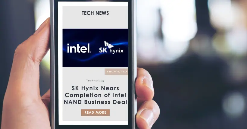 SK Hynix Nears Completion of Intel NAND Business Deal