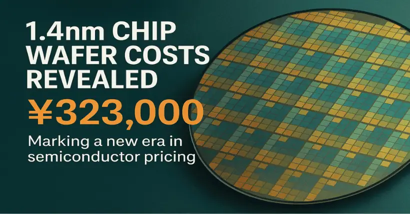 1.4nm Wafer Costs Unveiled — A Staggering ¥323K