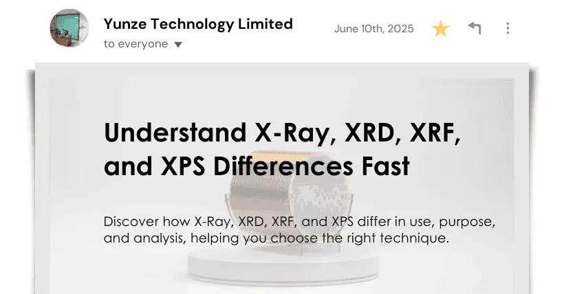 Understand X-Ray, XRD, XRF, and XPS Differences Fast