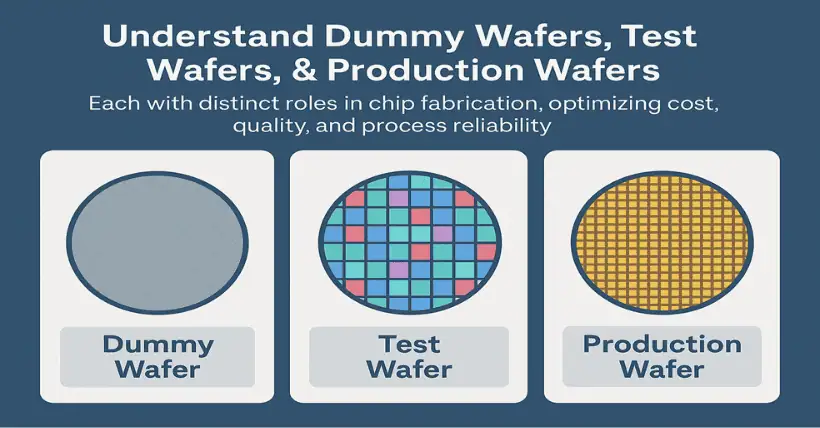 Dummy vs Test vs Production Wafers and Their Roles